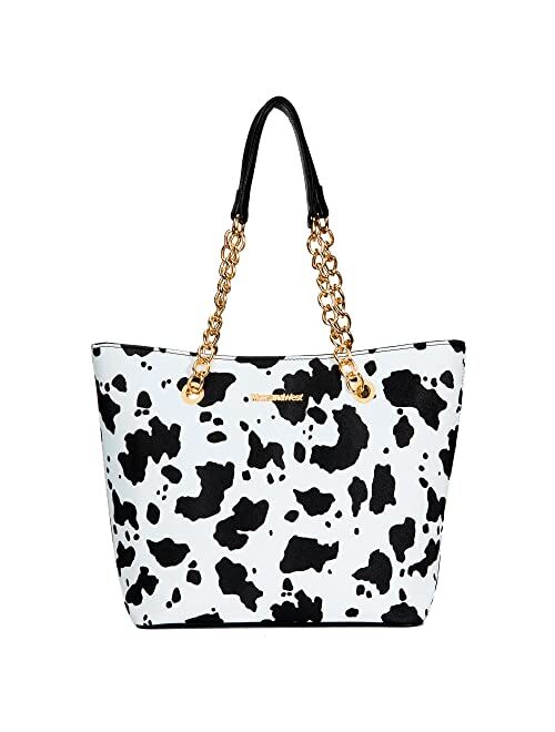 Montana West Handbags for Women Chain Shoulder Vegan Leather Tote Bag Top Handle Handbag