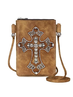 Crossbody Phone Purse for Women Western Designer Handbag with Strap