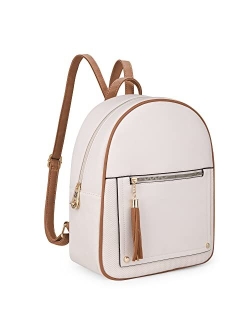 Small Backpack Purse for Women Anti Theft Backpack with Secured Zipper & Tassel