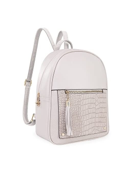 Small Backpack Purse for Women Anti Theft Backpack with Secured Zipper & Tassel