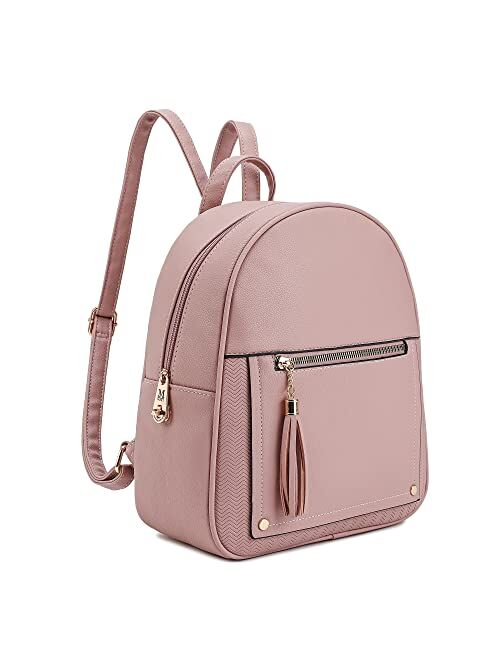 Montana West Small Backpack Purse for Women Anti Theft Backpack with Secured Zipper & Tassel