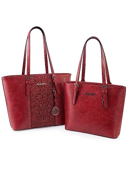 Women Handbags Set Tote Bag for Women Large and Medium Shoulder Bag Satchel Hobo 2pcs Purse Set