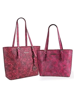 Women Handbags Set Tote Bag for Women Large and Medium Shoulder Bag Satchel Hobo 2pcs Purse Set