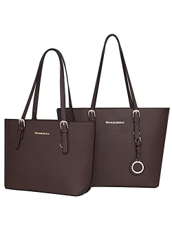 Tote Handbag for Women Shoulder Bag Large and Medium 2PCS Purses Set