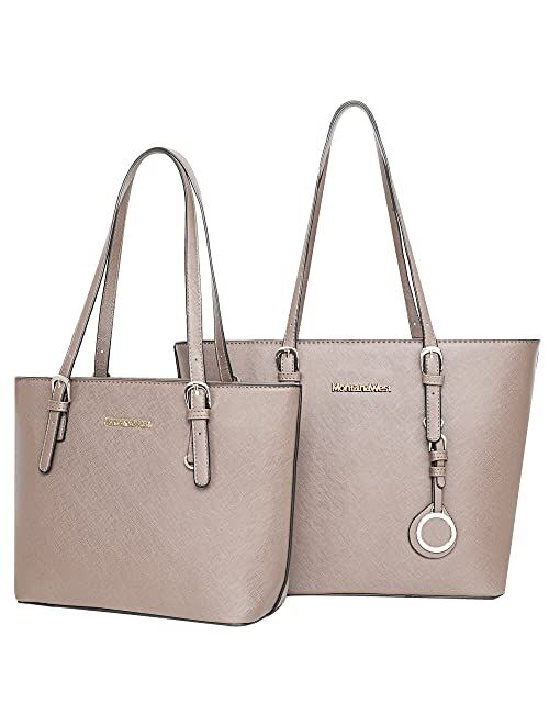 Montana West Tote Handbag for Women Shoulder Bag Large and Medium 2PCS Purses Set