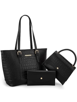 3pcs Handbag Set Leopard Print Tote Bag for Women