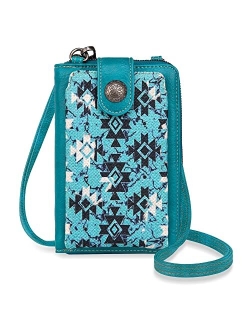 Western Style Small Crossbody Cell Phone Purses for Women Phone Bags Wallet with Coin Pocket