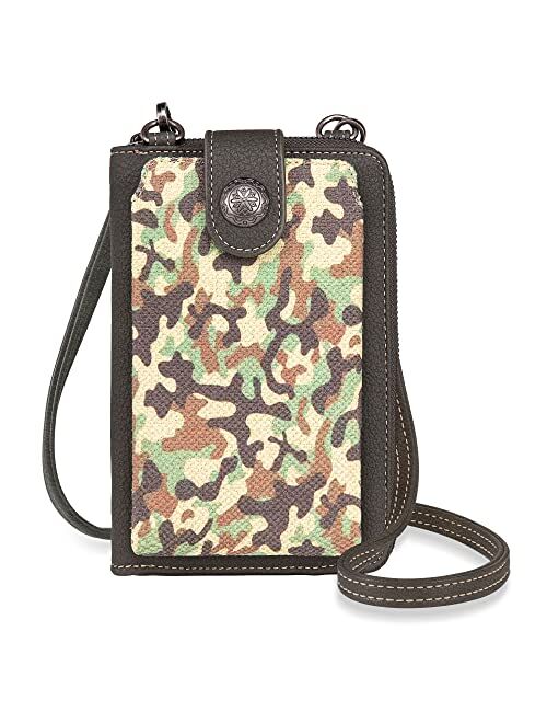 Montana West Western Style Small Crossbody Cell Phone Purses for Women Phone Bags Wallet with Coin Pocket