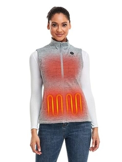 Women's Heated Vest with Battery - Electric Fleece Vest Base Layer