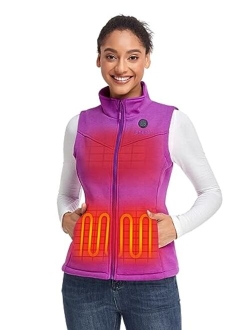 Women's Heated Vest with Battery - Electric Fleece Vest Base Layer