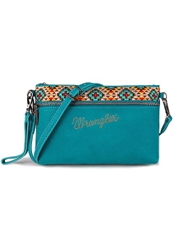 Wrangler Western Crossbody Bags for Women Clutch Wristlet Purse