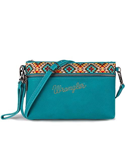 Montana West Wrangler Western Crossbody Bags for Women Clutch Wristlet Purse