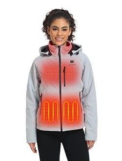 [Upgraded Battery] Women's Heated Jacket with 4 Heat Zones and Battery Pack