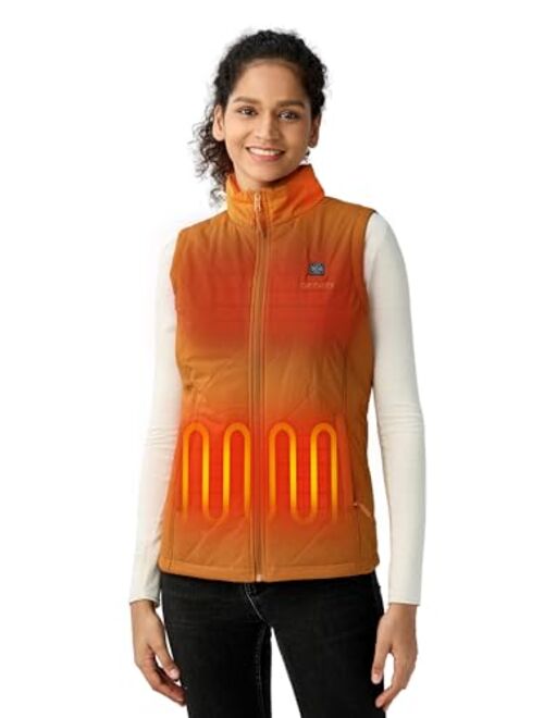 ORORO Women's Lightweight Heated Vest with Battery Pack