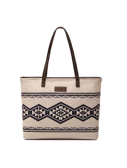 Wrangler Western Tote Bag for Women Aztec Shoulder Bags