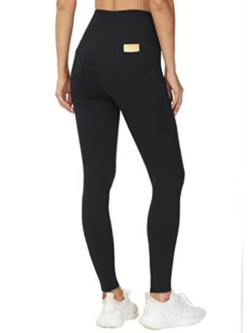 THE GYM PEOPLE Women's Casual Yoga Leggings High Waisted Tummy Control Workout Pants with 4 Pockets