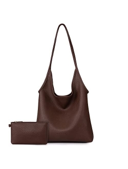 Slouchy Hobo Bags for Women Soft Designer Shoulder Purses Ladies Top Handle Handbag