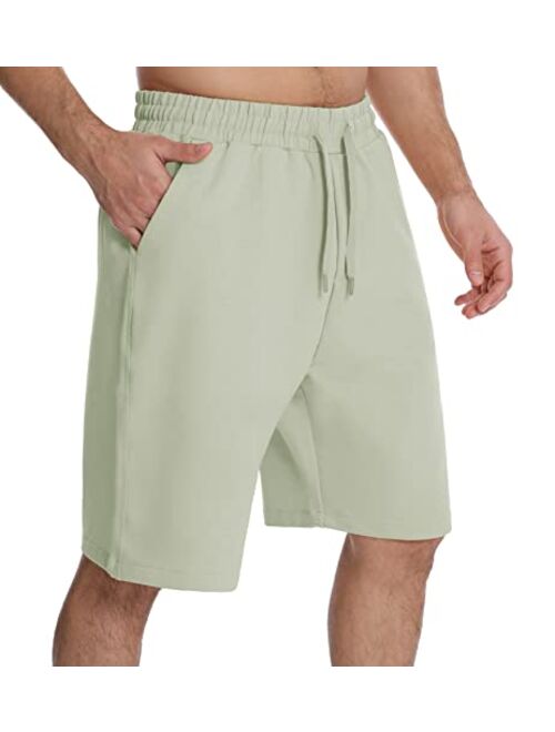 The Gym People Men's Lounge Shorts with Deep Pockets Loose-fit Jersey Shorts for Running,Workout,Training, Basketball