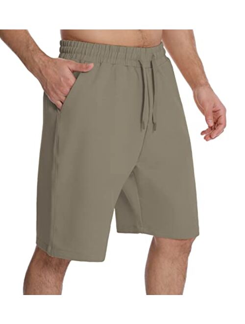 The Gym People Men's Lounge Shorts with Deep Pockets Loose-fit Jersey Shorts for Running,Workout,Training, Basketball