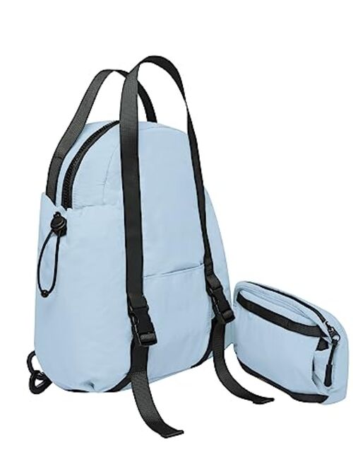 THE GYM PEOPLE Lightweight Mini Backpacks Womens Waterproof Travel Daypack Small Cute Crossbody Sling Bags