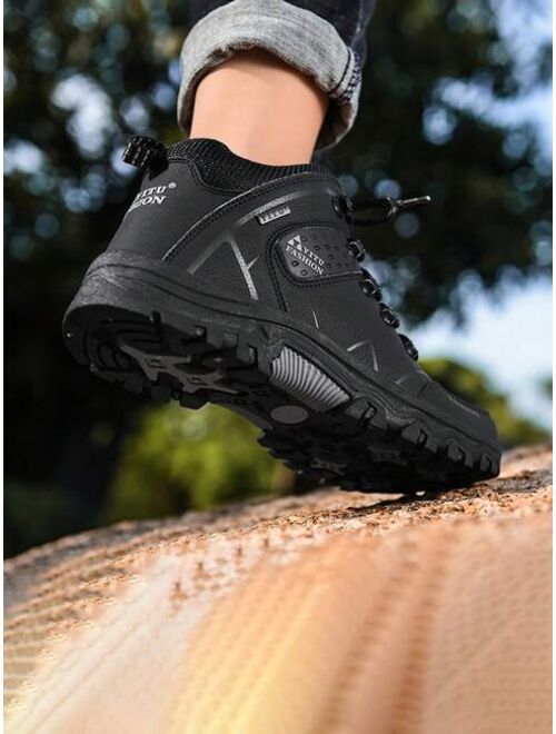 Men's Outdoor Sports, Hiking, Work, Casual, Waterproof, Anti-Slip, Wear-Resistant, Thick Bottom Trendy Shoes For Autumn & Winter