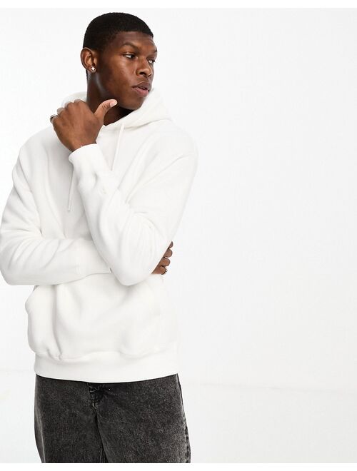 Pull&Bear hoodie in white