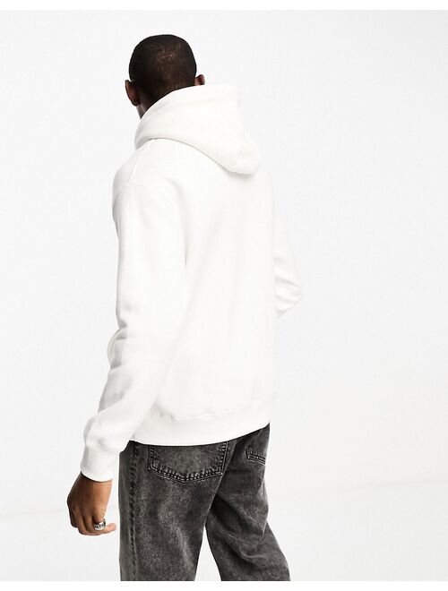 Pull&Bear hoodie in white