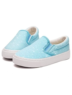 Toandon Toddler Kids Sparkle Sequins Glitter Sneakers Age 2-10