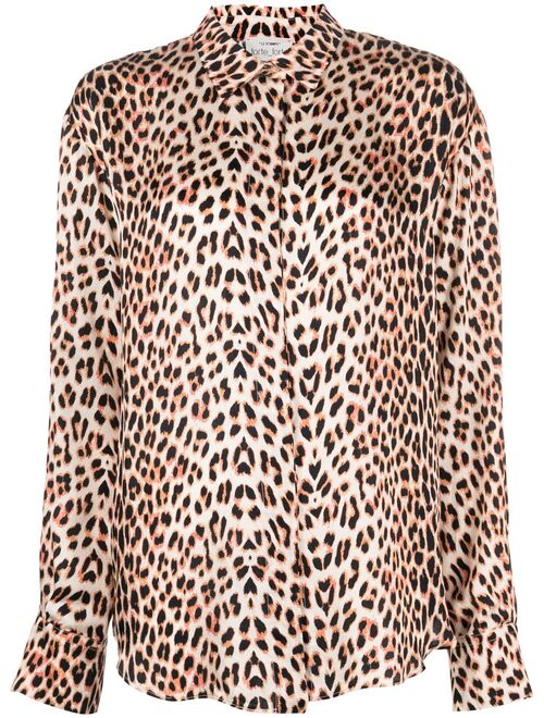 Forte Forte leopard-print button-up shirt