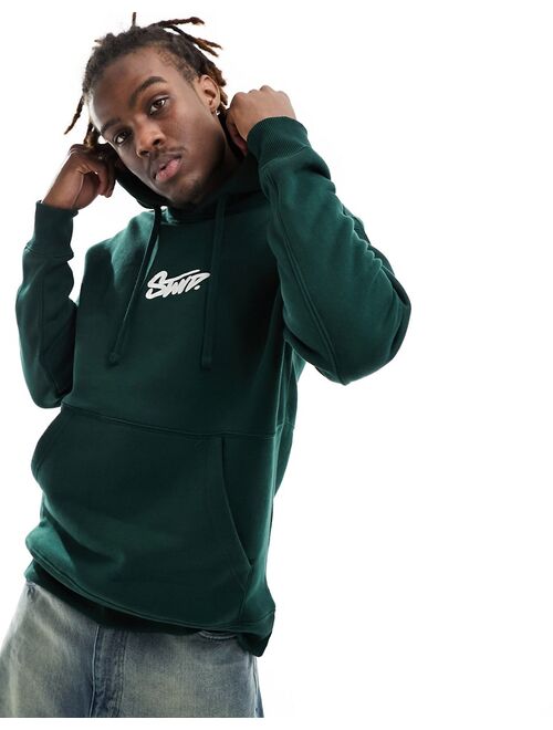 Pull&Bear STWD hoodie in bottle green