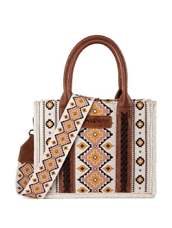 Wrangler Tote Bag for Women Boho Aztec Purses with Signature Guitar Strap Fall Collection