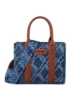 Wrangler Tote Bag for Women Boho Aztec Purses with Signature Guitar Strap Fall Collection