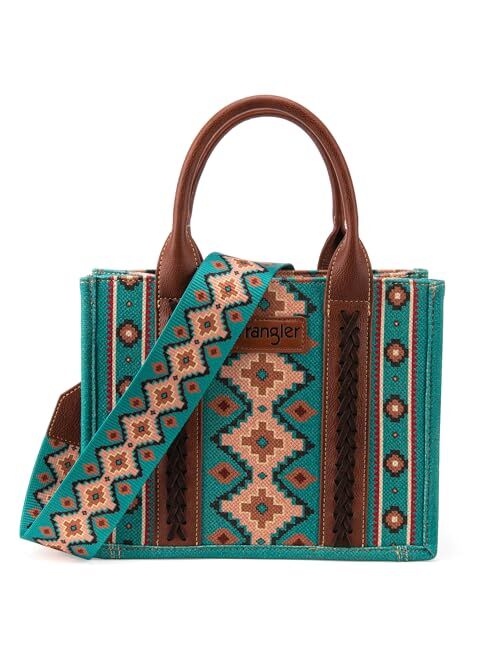 Montana West Wrangler Tote Bag for Women Boho Aztec Purses with Signature Guitar Strap Fall Collection