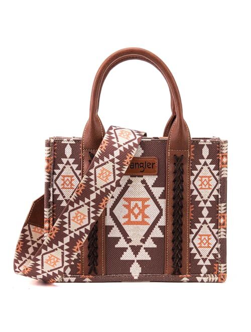 Montana West Wrangler Tote Bag for Women Boho Aztec Purses with Signature Guitar Strap Fall Collection