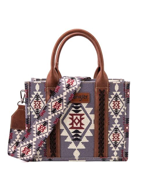 Montana West Wrangler Tote Bag for Women Boho Aztec Purses with Signature Guitar Strap Fall Collection