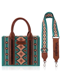 Wrangler Tote Bag for Women Purses Aztec Handbags Western Purses Boho Shoulder Bag