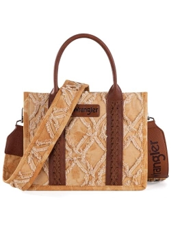 Wrangler Tote Bag for Women Purses Aztec Handbags Western Purses Boho Shoulder Bag