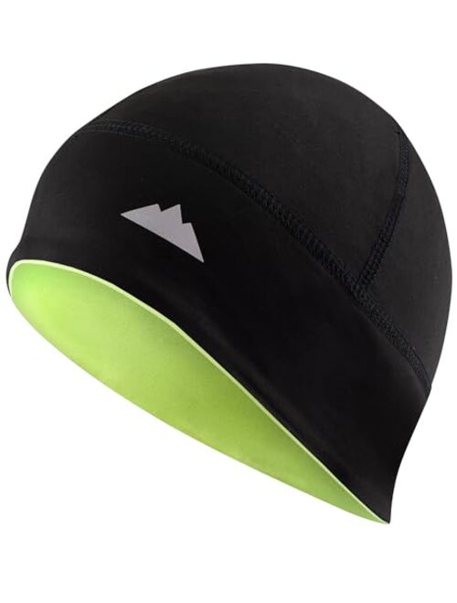 Tough Headwear Skull Cap Helmet Liner Running Beanie - Winter Thermal Under Helmet Cycling Head Hat - Ultimate Moisture Wicking Performance