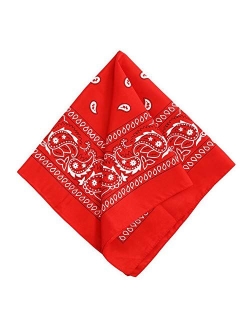 Tough Headwear Large Bandana Handkerchief - Head Bandannas for Men & Women - Cowboy Bandana Packs - Paisley Bandana Set