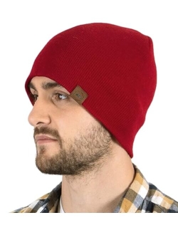 Tough Headwear Knit Beanie Winter Hat for Men and Women-Toboggan Cap for Cold Weather - Warm Ribbed Stocking Hat, Skate Cap