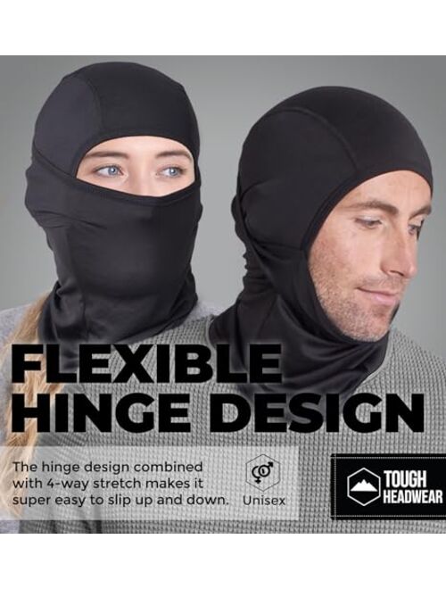 Tough Headwear Balaclava Ski Mask for Men & Women - Motorcycle Balaclava Face Mask for Cold Weather - Snowboard Mask w/UV Wind Protection