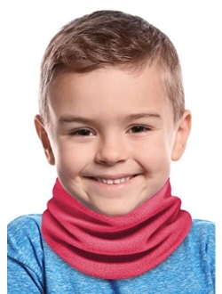 Tough Headwear Kids Neck Warmer - Kids Scarf, Toddler Neck Warmer & Kids Neck Gaiter - Kids Ski Mask & Kids Fleece Gaiter