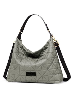 Wrangler Quilted Hobo Purses and Handbags for Women Shoulder Crossbody Bags