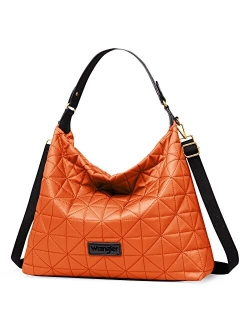 Wrangler Quilted Hobo Purses and Handbags for Women Shoulder Crossbody Bags