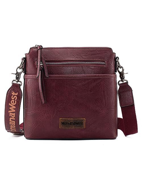 Montana West Crossbody Bag for Women Multi Pocket Cross Body Bag Purses with Guitar Strap