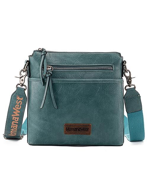 Montana West Crossbody Bag for Women Multi Pocket Cross Body Bag Purses with Guitar Strap