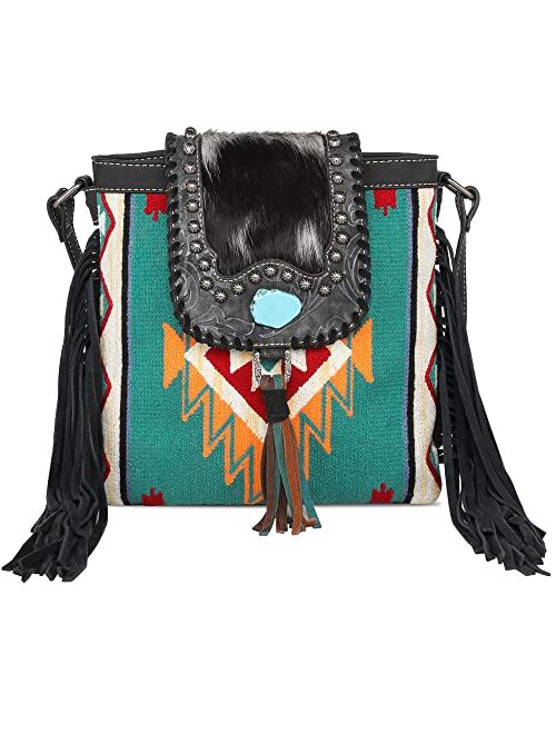 Montana West Aztec Tapestry Collection Tote Bag Western Shoulder Handbag and Crossbody Purse for Women