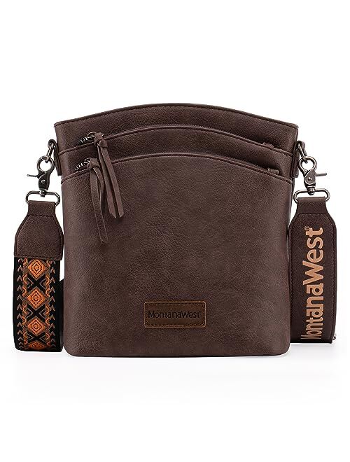 Montana West Multiple Compartment CCW Pocket Crossbody Bag With Guitar Strap