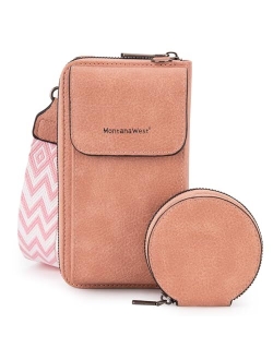 Cell Phone Purse Small Crossbody Bags for Women Mini Cellphone Wallet Bag with RFID Blocking Credit Card Slots