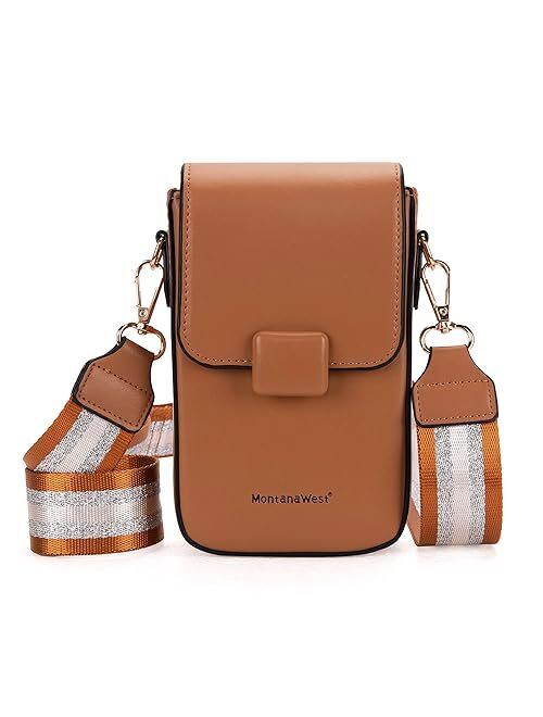 Montana West Cell Phone Purse Small Crossbody Bags for Women Mini Cellphone Wallet Bag with RFID Blocking Credit Card Slots